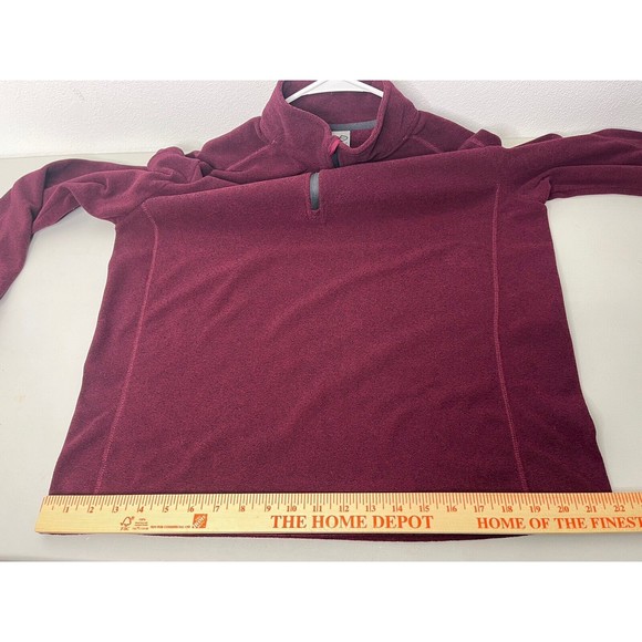 C9 by Champion 1/4 Zip Sweater Mens Large L Maroon Fleece Long Sleeve EUC - Picture 13 of 15